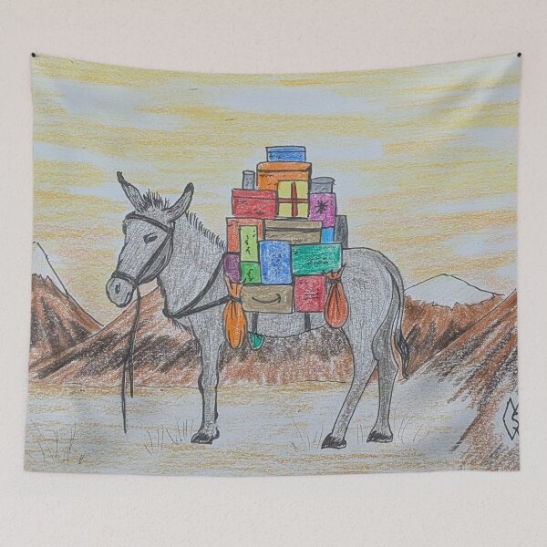 Item preview, Burro llevando una carga designed and sold by Matt Starr Fine Art .