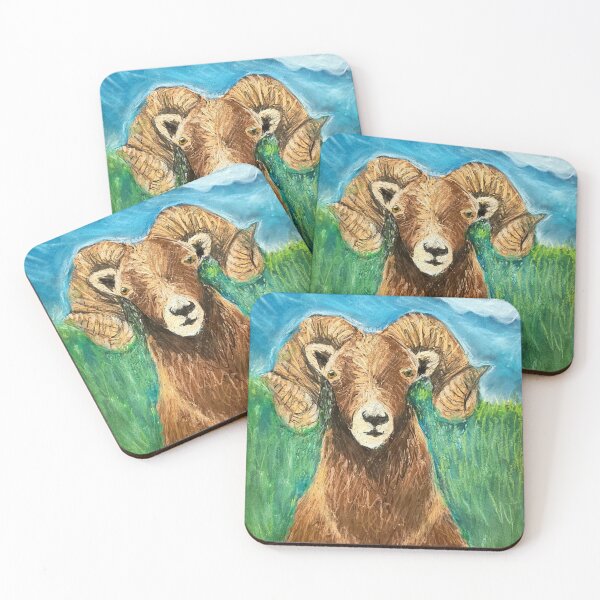 Item preview, Bighorn ram - Wildlife Mountain Ram Art designed and sold by ZoyaBeauty.