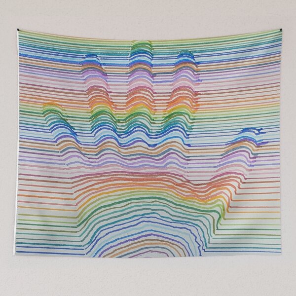 Item preview, Colorful spectrum of light on hand designed and sold by Matt Starr Fine Art .