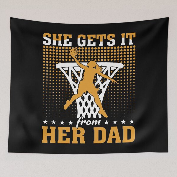 Item preview, Fathers Day Basketball Girl Dad designed and sold by KroghDs.