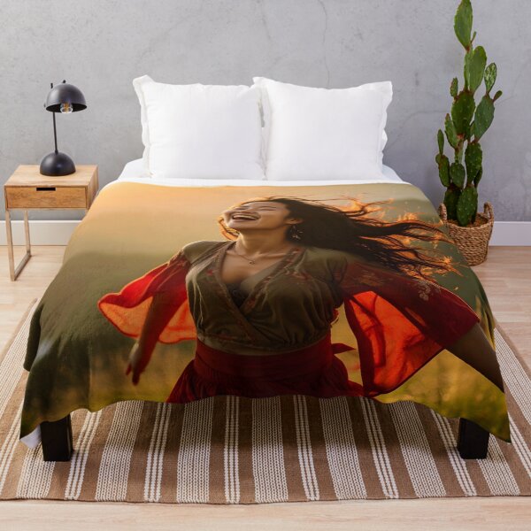 Item preview, Feminine art of freedom – Aesthetic illustration of golden light designed and sold by Schoenenwald - Illustrations Uniques et Originales.