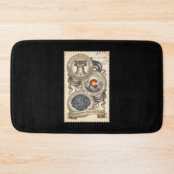 Item preview, Colorado & USA 2026 Celebration - Double Anniversary Stamp designed and sold by G350.