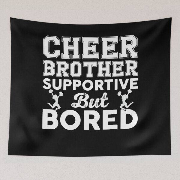 Item preview, Cheer Brother Supportive But Bored designed and sold by KroghDs.