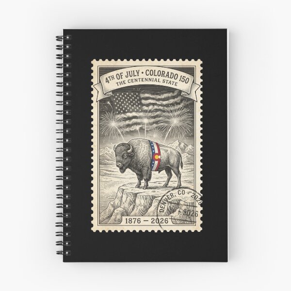 Item preview, Colorado Bison 150th Anniversary - Patriotic Buffalo Stamp designed and sold by G350.