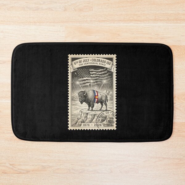 Item preview, Colorado Bison 150th Anniversary - Patriotic Buffalo Stamp designed and sold by G350.