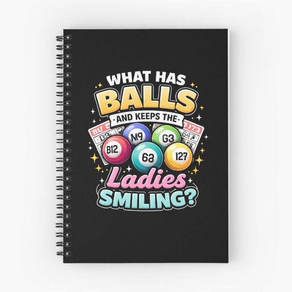 Item preview, What Has Balls and Keeps the Ladies Smiling – Funny Bingo Humor Shirt designed and sold by MK-Charlie.