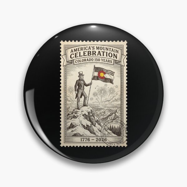 Item preview, Uncle Sam Pikes Peak 150th - America's Mountain Stamp designed and sold by G350.