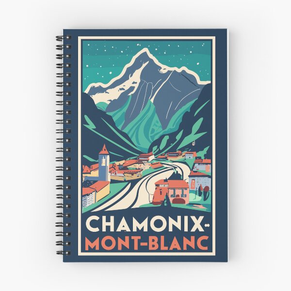 Item preview, A Vintage Travel Art of Chamonix-Mont-Blanc - France  designed and sold by GoodOldVintage.