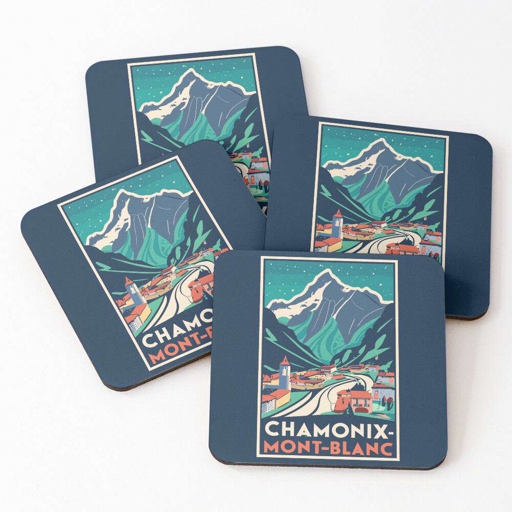 アート・デザイン・音楽 Guide to Chamonix and the Mont Blanc A Vintage Travel Art of Chamonix-Mont-Blanc - France 