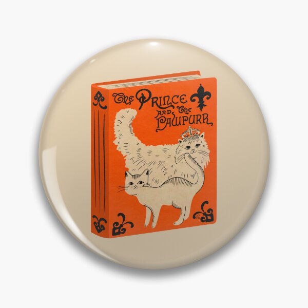 Item preview, The Prince & the Pawpurr | Bookish Cat Pun, Classic Literature Pun, Bookish Gifts, Mark Twain The Prince And The Pauper designed and sold by Carrie Cantwell Art.
