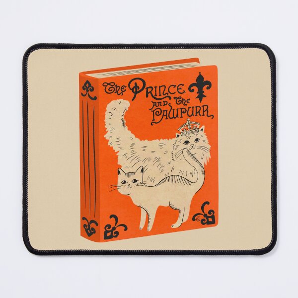 Item preview, The Prince & the Pawpurr | Bookish Cat Pun, Classic Literature Pun, Bookish Gifts, Mark Twain The Prince And The Pauper designed and sold by Carrie Cantwell Art.