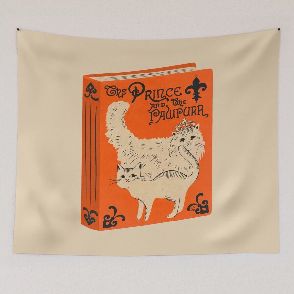 Item preview, The Prince & the Pawpurr | Bookish Cat Pun, Classic Literature Pun, Bookish Gifts, Mark Twain The Prince And The Pauper designed and sold by Carrie Cantwell Art.