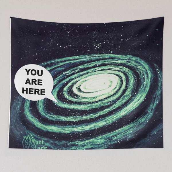 Item preview, You are here, on Earth in the Milky Way Galaxy  designed and sold by Matt Starr Fine Art .