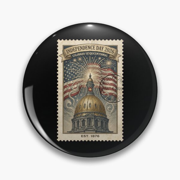 Item preview, Colorado Capitol Independence Day 2026 - Fireworks Stamp designed and sold by G350.