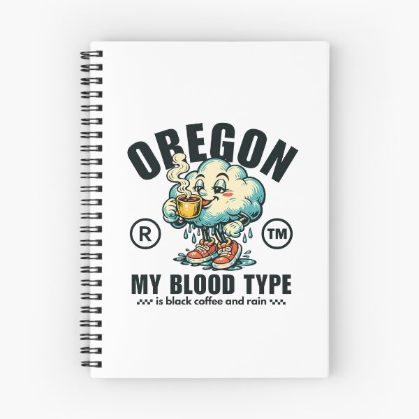 Item preview, Oregon : my blood type is black coffee and rain designed and sold by Peerless-Prime.