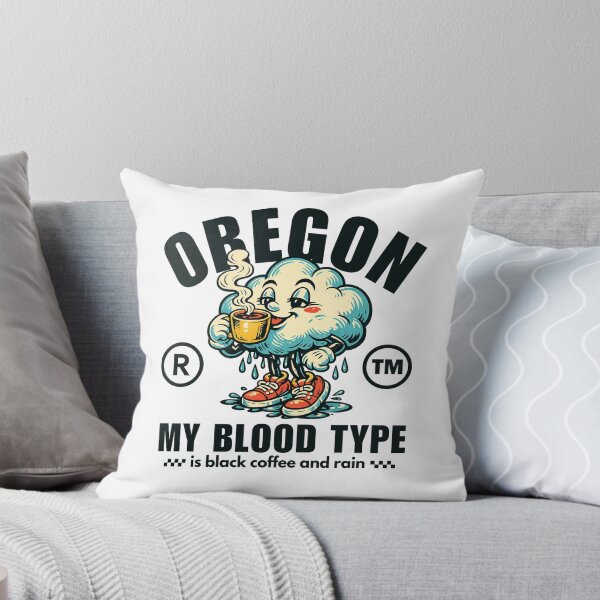 Item preview, Oregon : my blood type is black coffee and rain designed and sold by Peerless-Prime.