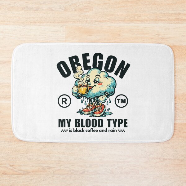 Item preview, Oregon : my blood type is black coffee and rain designed and sold by Peerless-Prime.