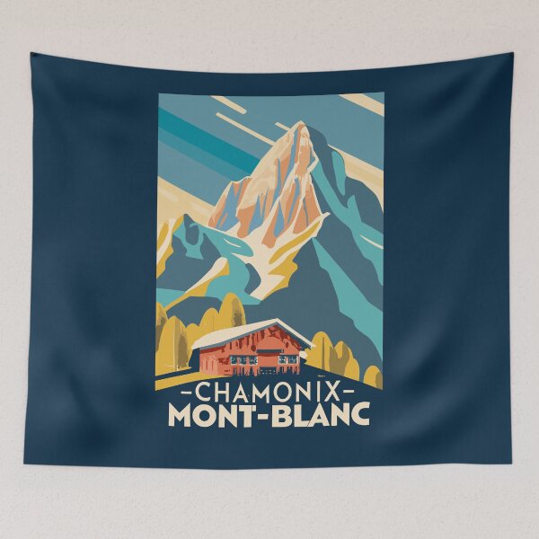 Item preview, A Vintage Travel Art of Chamonix-Mont-Blanc - France  designed and sold by GoodOldVintage.