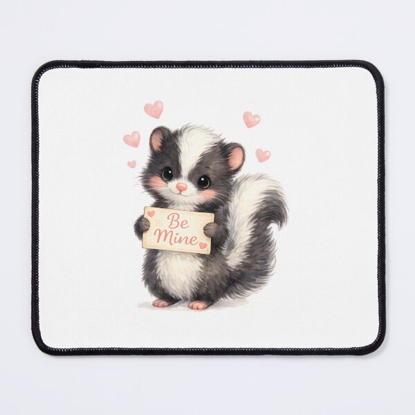 Item preview, Cute Skunk “Be Mine” Valentine - So Stinking Cute! designed and sold by debbiedoodarday.