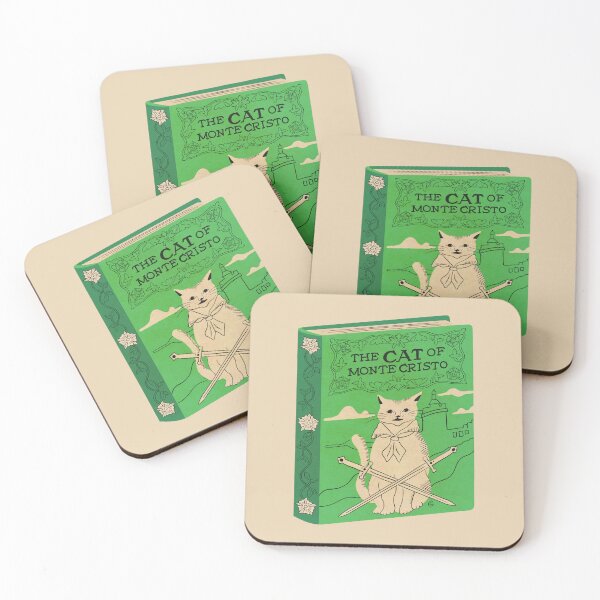 Item preview, The Cat of Monte Cristo | Bookish Cat Pun, Classic Literature Pun With Cats, Bookish Gifts, The Count of Monte Cristo designed and sold by Carrie Cantwell Art.