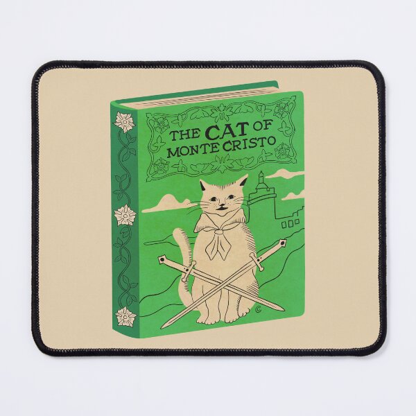 Item preview, The Cat of Monte Cristo | Bookish Cat Pun, Classic Literature Pun With Cats, Bookish Gifts, The Count of Monte Cristo designed and sold by Carrie Cantwell Art.