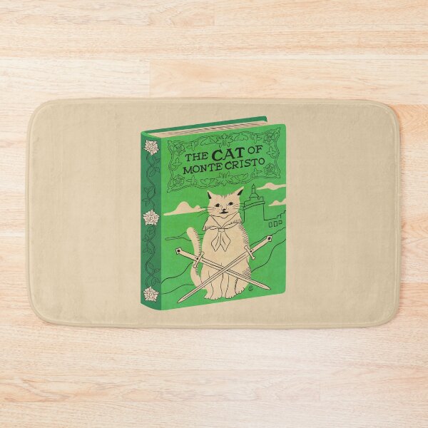 Item preview, The Cat of Monte Cristo | Bookish Cat Pun, Classic Literature Pun With Cats, Bookish Gifts, The Count of Monte Cristo designed and sold by Carrie Cantwell Art.