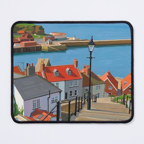 Item preview, The 199 Steps Whitby - Traditional Fine Art Landscape designed and sold by VistaPainterArt.