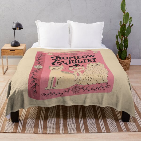 Item preview, Romeow & Juliet | Bookish Cat Pun, Classic Literature Pun With Cats, Bookish Gifts, Shakespeare Romeo and Juliet designed and sold by Carrie Cantwell Art.