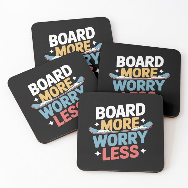 Item preview, Board More Worry Less designed and sold by theartfulaspie.