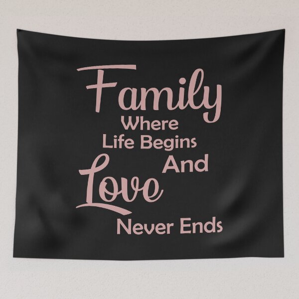 Item preview, Family Where Life Begins And Love Never Ends designed and sold by karmastore.