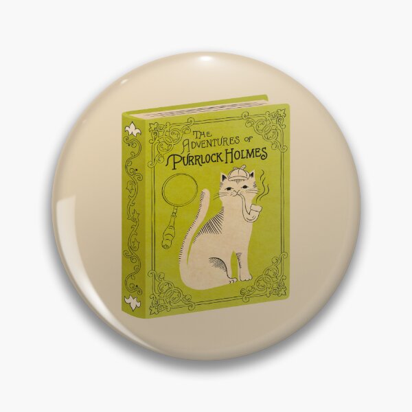 Item preview, The Adventures of Purrlock Holmes | Bookish Cat Pun, Classic Literature Pun With Cats, Bookish Gifts, Sherlock Holmes, sir arthur conan doyle designed and sold by Carrie Cantwell Art.