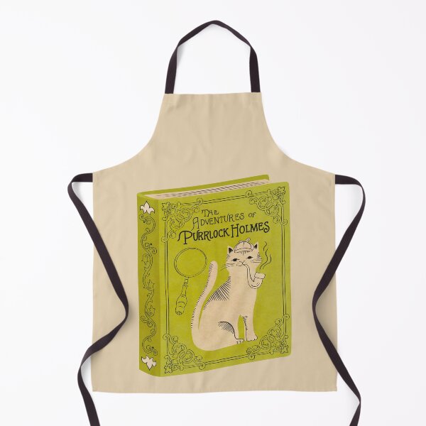 Item preview, The Adventures of Purrlock Holmes | Bookish Cat Pun, Classic Literature Pun With Cats, Bookish Gifts, Sherlock Holmes, sir arthur conan doyle designed and sold by Carrie Cantwell Art.