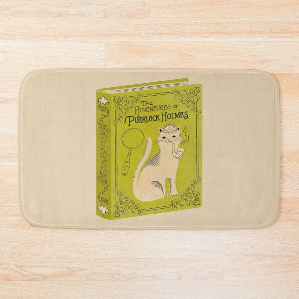 Item preview, The Adventures of Purrlock Holmes | Bookish Cat Pun, Classic Literature Pun With Cats, Bookish Gifts, Sherlock Holmes, sir arthur conan doyle designed and sold by Carrie Cantwell Art.