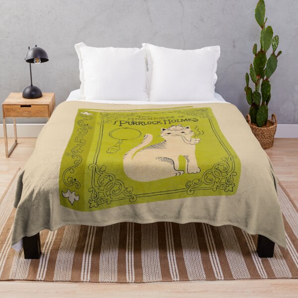 Item preview, The Adventures of Purrlock Holmes | Bookish Cat Pun, Classic Literature Pun With Cats, Bookish Gifts, Sherlock Holmes, sir arthur conan doyle designed and sold by Carrie Cantwell Art.