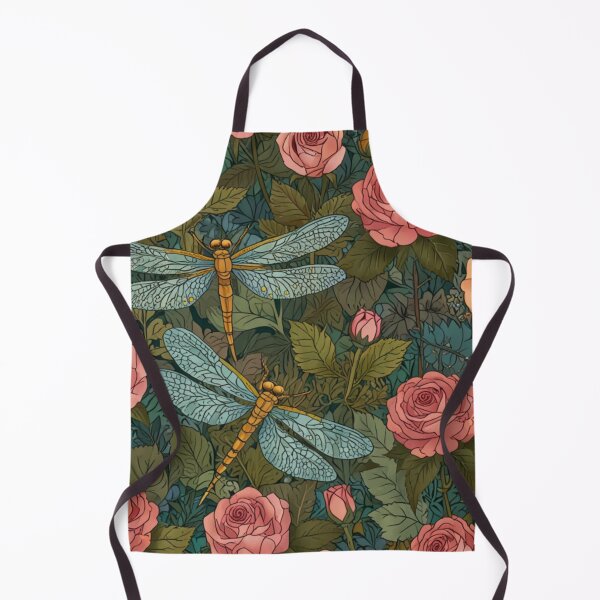Item preview, Elegant Dragonfly Spring botanical Rose Garden designed and sold by hollycooper.