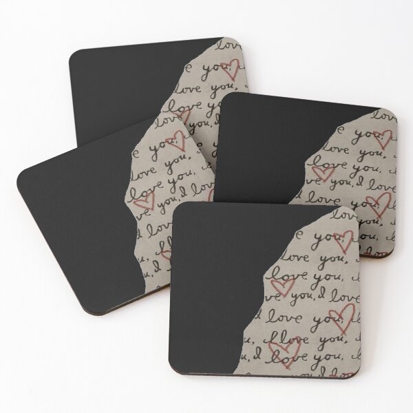 Item preview, love you handwritten ripped book paper piece designed and sold by inainart.