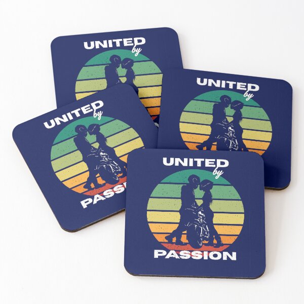 Item preview, Motolovers retro sunset united by passion t-shirt  designed and sold by JP-Crew-100.