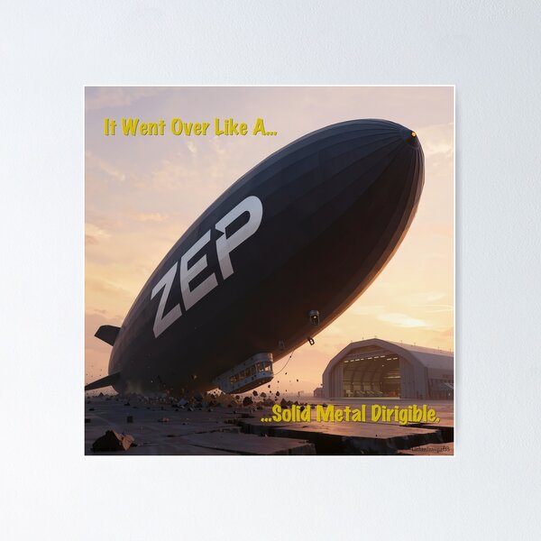 Item preview, Solid Metal Dirigible Print designed and sold by Lichentroupe63.