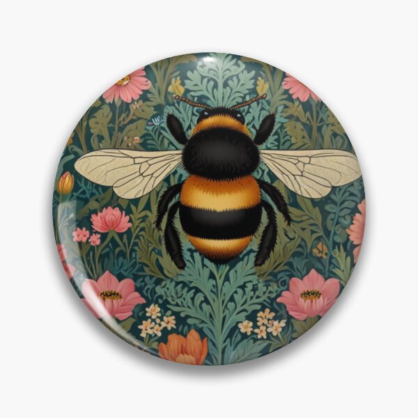 Item preview, Elegant art nouveau Queen Bee elegant vintage floral garden designed and sold by hollycooper.
