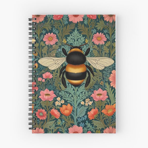 Item preview, Elegant art nouveau Queen Bee elegant vintage floral garden designed and sold by hollycooper.