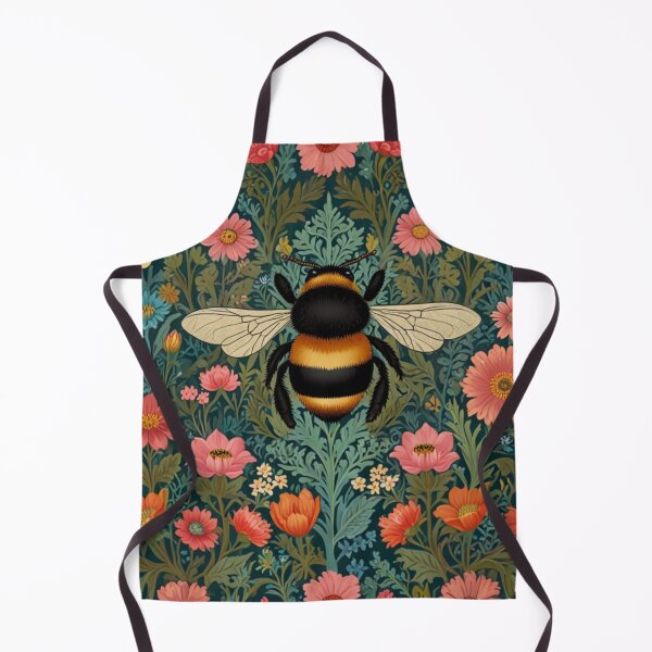 Item preview, Elegant art nouveau Queen Bee elegant vintage floral garden designed and sold by hollycooper.