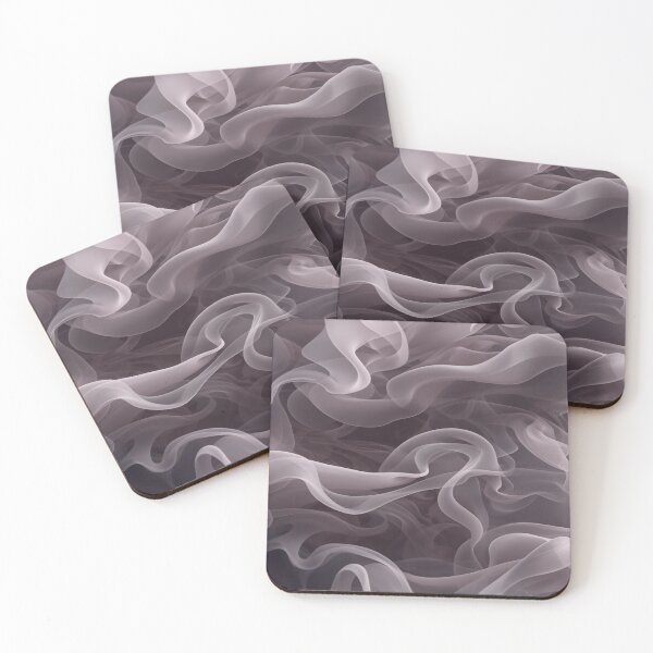 Item preview, Organic Smoke Curve Pattern in Pastel Ash Tones designed and sold by mari0n980.