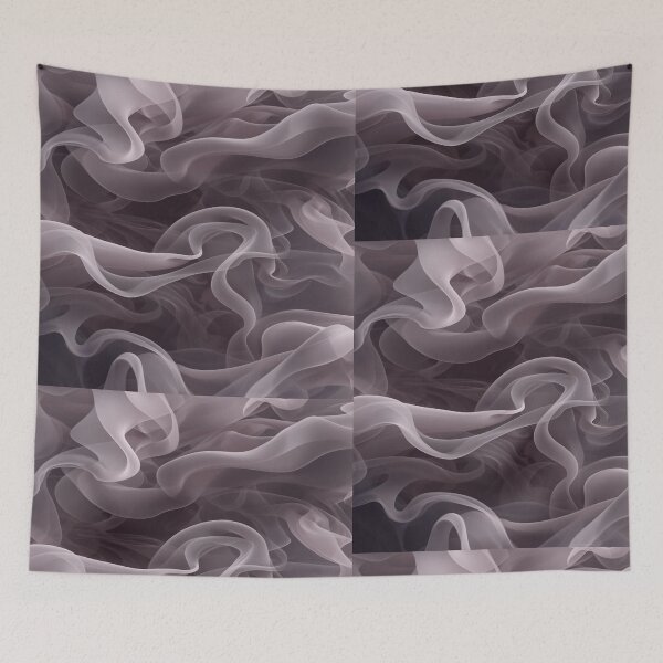 Item preview, Organic Smoke Curve Pattern in Pastel Ash Tones designed and sold by mari0n980.