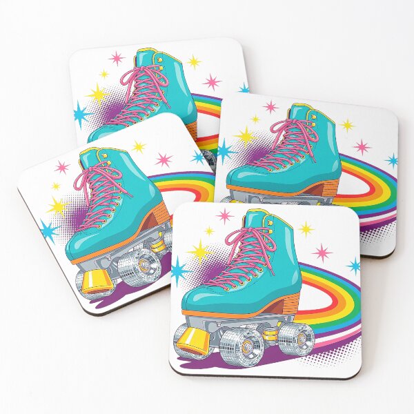 Item preview, Retro Disco Roller Skate Rainbow designed and sold by SholoStudio.