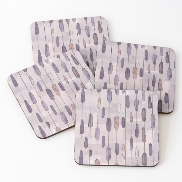 Item preview, Softened Gothic Stripe Pattern in Lavender and Warm Gray designed and sold by mari0n980.