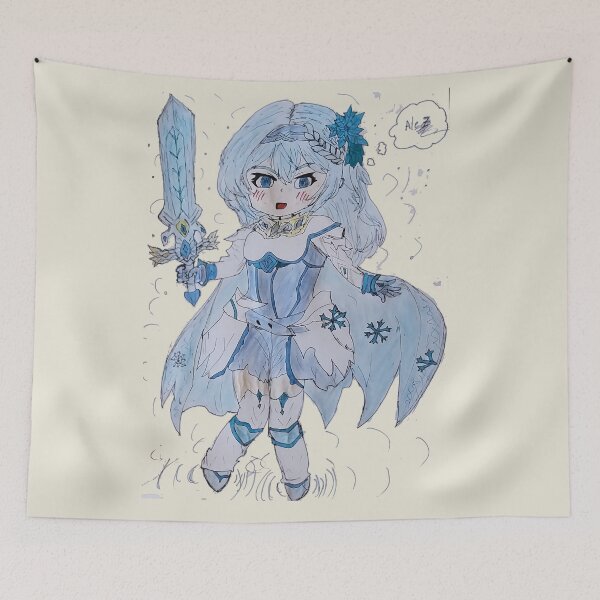 Item preview, Cute Chibi Cryo Fantasy Girl designed and sold by RamenSlayer7Art.