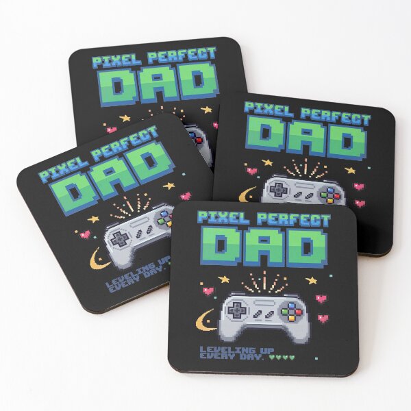Item preview, Pixel Perfect Dad Retro 8-Bit Gaming - Leveling Up Every Day designed and sold by LuloCreative.