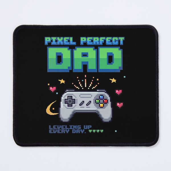 Item preview, Pixel Perfect Dad Retro 8-Bit Gaming - Leveling Up Every Day designed and sold by LuloCreative.