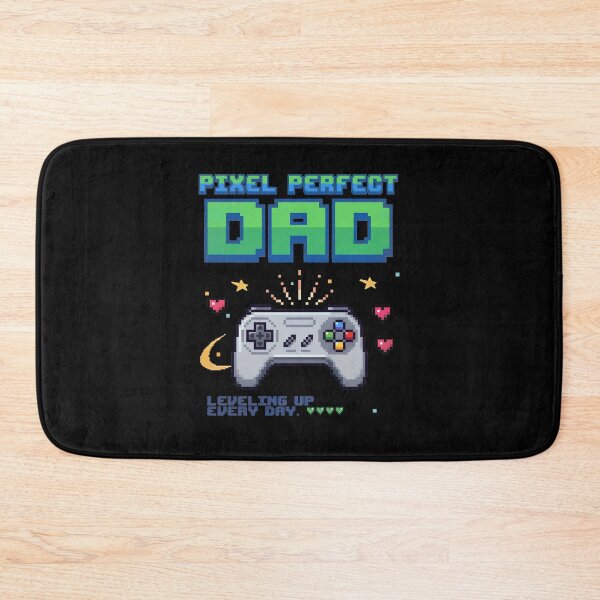 Item preview, Pixel Perfect Dad Retro 8-Bit Gaming - Leveling Up Every Day designed and sold by LuloCreative.