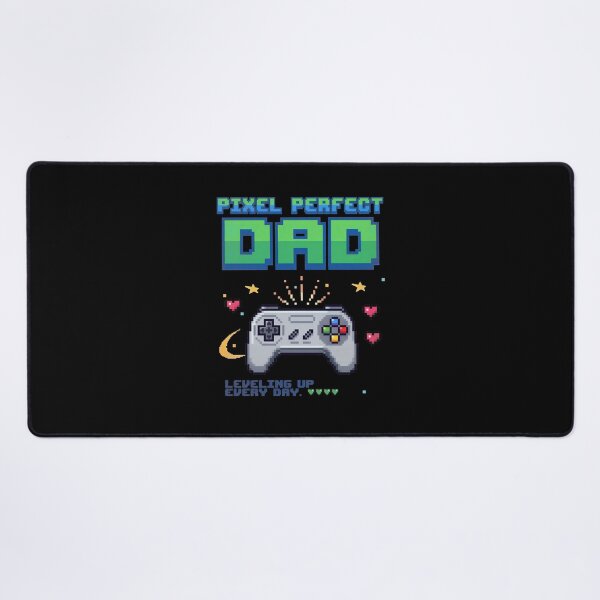 Item preview, Pixel Perfect Dad Retro 8-Bit Gaming - Leveling Up Every Day designed and sold by LuloCreative.